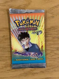 Pokemon Gym Heroes booster pack wrapper (No Cards) - Image 1