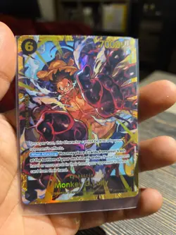 One Piece CCG: Monkey.D.Luffy OP10-118 SEC Royal Blood English Holo Foil NM Card - Image 1
