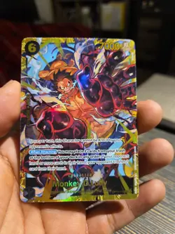 One Piece CCG: Monkey.D.Luffy OP10-118 SEC Royal Blood English Holo Foil NM Card - Image 3