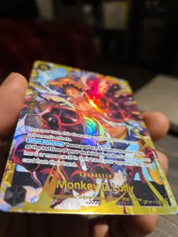 One Piece CCG: Monkey.D.Luffy OP10-118 SEC Royal Blood English Holo Foil NM Card - Image 4
