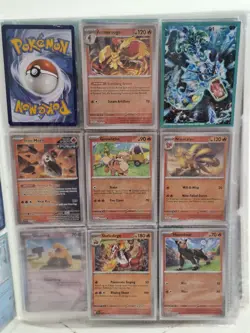 Folder of Pokemon Cards Holographic Trading Job lot Bundle Mixed Card Collection - Image 5