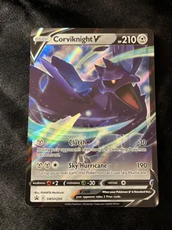 Pokemon TCG SWSH: Sword & Shield Promo Cards #SWSH200 Corviknight V NM - Image 1