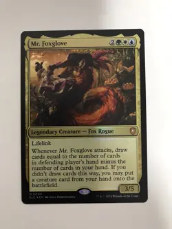 Mr. Foxglove Foil MTG Magic the Gathering Card NM Near Mint BLC - Image 1