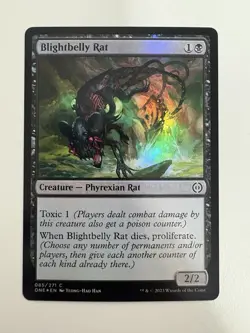 Blightbelly Rat Foil MTG Magic the Gathering Card NM Near Mint ONE - Image 1