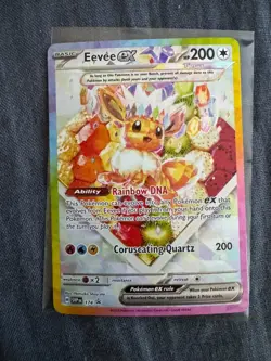 Pokemon TCG Prismatic Evolutions Eevee EX 174 Black Star Promo Card - Image 1