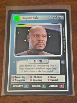 Star Trek CCG 1E Reflections BENJAMIN SISKO FOIL, SUPE RARE, CLEAN CARD! - Image 1