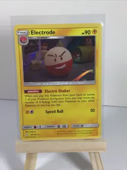 Pokemon TCG SM Team Up 39/181 Electrode Holographic Rare Card - Image 3