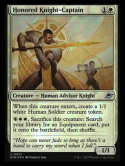 Honored Knight-Captain Foil Edge of Eternities MTG NM - Image 1