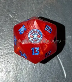 Magic the Gathering: Spider-Man - Spindown D20 Dice RED & BLUE from gift bundle - Image 1