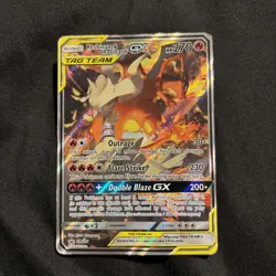 Pokemon TCG Reshiram & Charizard GX SM201 Sun & Moon Tag Team GX Promo - NM UK - Image 1