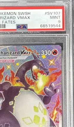CHARIZARD VMAX SV107/SV122 POKEMON SWORD&SHIELD SHINING FATES FA/HOLO PSA 9 MINT - Image 2