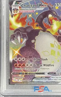 CHARIZARD VMAX SV107/SV122 POKEMON SWORD&SHIELD SHINING FATES FA/HOLO PSA 9 MINT - Image 4
