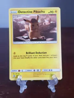Detective Pikachu SM194 HOLO Rare Movie Promo NM Pokemon 2019 - Image 1