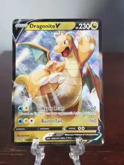 Pokemon TCG: DRAGONITE V 49/78 Pokemon GO! Ultra Rare - NM - Image 1