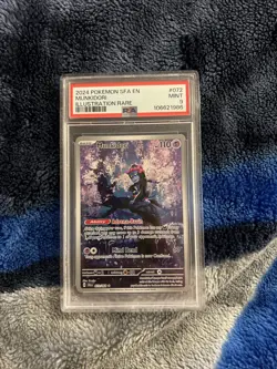 2024 Pokemon SFA EN Shrouded Fable Munkidori 072/064 PSA 9 - Illustration Rare - Image 1