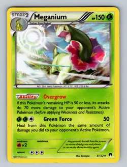 Meganium - 3/122 Holo Rare XY - BREAKpoint - LP Pokemon TCG - Image 1
