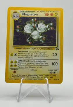 Magneton 11/62 Holo - NM - Fossil Unlimited - Pokemon TCG - Image 1