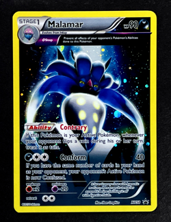 2015 Pokemon MALAMAR Black Star Promo HOLO RARE Cosmos Foil XY Series Card XY58 - Image 1