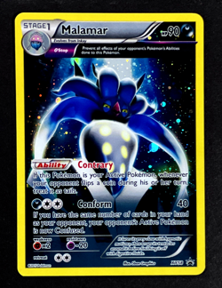 2015 Pokemon MALAMAR Black Star Promo HOLO RARE Cosmos Foil XY Series Card XY58 - Image 2