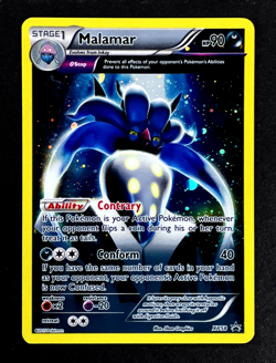 2015 Pokemon MALAMAR Black Star Promo HOLO RARE Cosmos Foil XY Series Card XY58 - Image 3