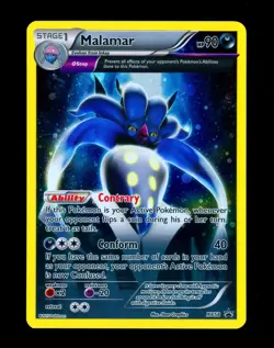 2015 Pokemon MALAMAR Black Star Promo HOLO RARE Cosmos Foil XY Series Card XY58 - Image 4