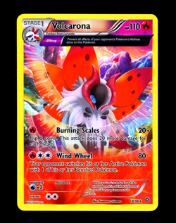 2015 Pokemon VOLCARONA Ancient Origins REVERSE HOLO Foil Rare XY Set Card 18/98 - Image 1