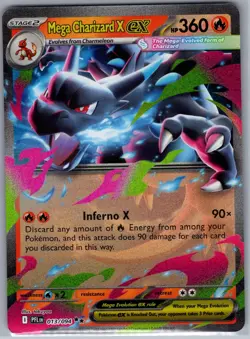 Mega Charizard X ex 013/094 ME02: Phantasmal Flames - Pokemon Card - NM - Image 1