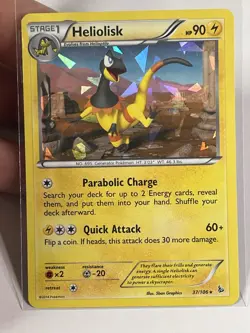 Heliolisk 37/106 (Cracked Ice) Holo Rare Card Flashfire - Image 1