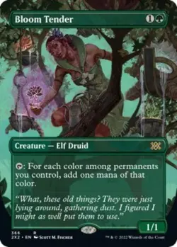 MTG - Bloom Tender (Borderless) - Double Masters 2022 - Light Play - Foil - Image 1