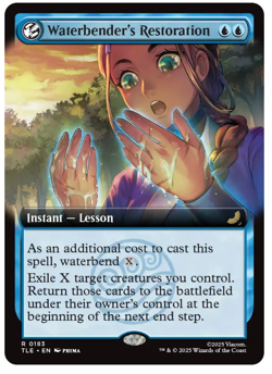 Waterbender's Restoration - Extended Art Avatar MTG - Image 1