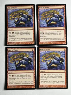 Magic The Gathering Rite of Flame Coldsnap Regular X4 NM Never Played MTG - Image 1