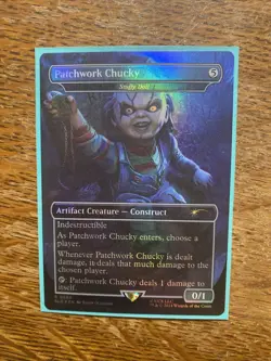 Patchwork Chucky - Stuffy Doll Secret Lair Drop Foil ?? ready to ship ASAP - Image 1