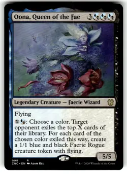 Oona, Queen of the Fae R Commander: Zendikar Rising # 98 NM Normal MTG - Image 1
