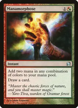 1 Manamorphose, Modern Masters, Light Play LP English MTG Magic the Gathering - Image 1