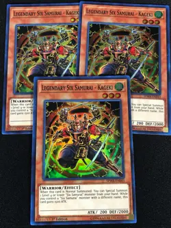 Yugioh Legendary Six Samurai Kageki SPWA-EN043 1st Super x3 (NM) - Image 1