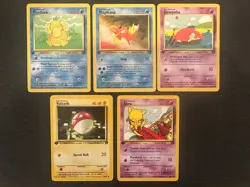 Team Rocket 2000 1st Edition Lot of 5 Vintage WOTC Pokemon TCG Cards - Image 1