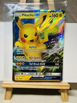 Pokemon TCG Pikachu GX SM232 Black Star Promo Holo Oversize Card JUMBO CARD! - Image 1