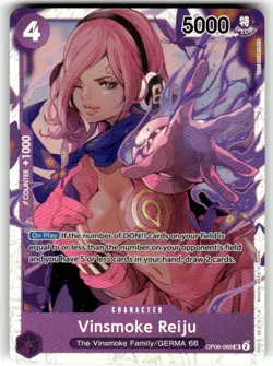 Vinsmoke Reiju OP06-069 SR ONE PIECE Tcg Card Game NM PURPLE - Image 1