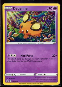 Dedenne SWSH080 NM Black Star Promo Holo Pokemon Card - Image 1