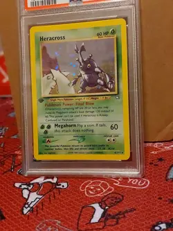 Heracross Holo #6 PSA 7 Pokemon 2000 English 1st Edition Neo Genesis Graded Card - Image 3