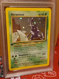 Heracross Holo #6 PSA 7 Pokemon 2000 English 1st Edition Neo Genesis Graded Card - Image 4