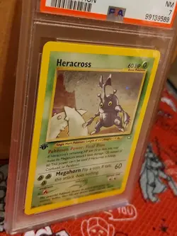 Heracross Holo #6 PSA 7 Pokemon 2000 English 1st Edition Neo Genesis Graded Card - Image 5
