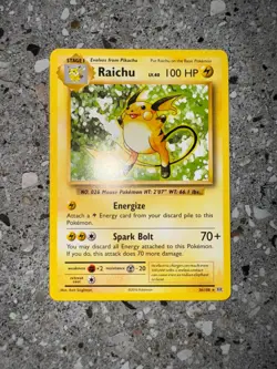 Pokemon TCG Cards Raichu 36/108 Evolutions Non-Holo Rare Theme Deck Exclusive NM - Image 3