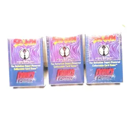 Spawn Power Cardz 3x Lot 50-Card Sealed Starter Deck 1995 Collectable Card Game - Image 2