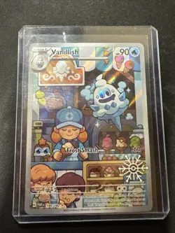 Pokemon TCG Vanillish Paradox Rift 190/182 Holo Illustration Rare Card - Image 1