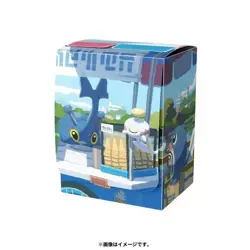 Pokemon Center Original Card Game Flip deck case Poliwag Sunflora Heracross Chim - Image 1