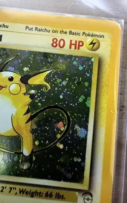 Raichu 16/130 - Base Set Unlimited - WOTC Holo Rare Pokemon Card - Vintage - HP - Image 4