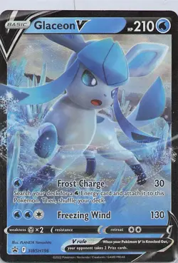 Glaceon V - Promo SWSH: Sword & Shield Promo Cards SWSH196 NM Holo - Image 1