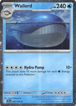 Wailord - (Cosmos Foil) Promo Miscellaneous Cards & Products 041/159 NM Normal - Image 1