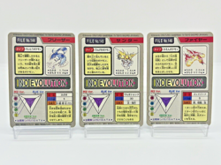 Carddass Bandai Articuno Zapdos Moltres Japanese Pokemon Card No.144 145 146 - Image 2